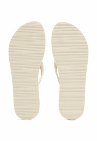 Tommy Hilfiger TEXTURED LOGO FLIP-FLOPS - Pool shoes - ivory petal