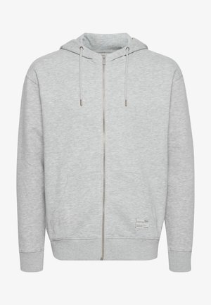 SDMason - Bluză de molton cu fermoar - light grey melange