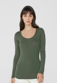 Tezenis RUND-AUSSCHNITT  - Top s dlouhým rukávem - grün w military green