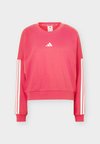 ESSENTIALS 3 STRIPES - Φούτερ - power pink/white