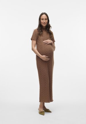NAIVA - Robe longue - brown lentil