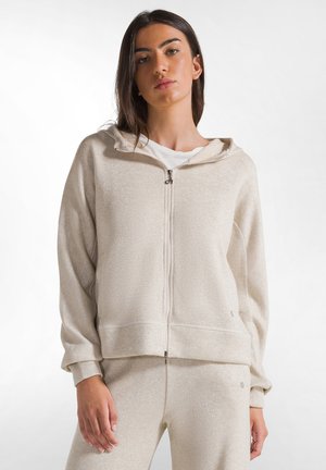 Sweater met rits - white