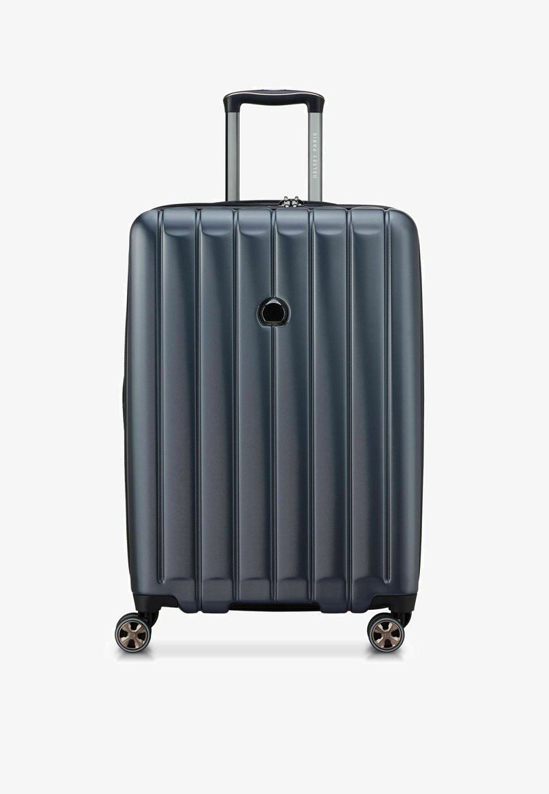 Trunk Hard Shell Ridges Delsey Paris LONGITUDE 4 ROLLEN TROLLEY 69 CM MIT DEHNFALTE - Luggage ...