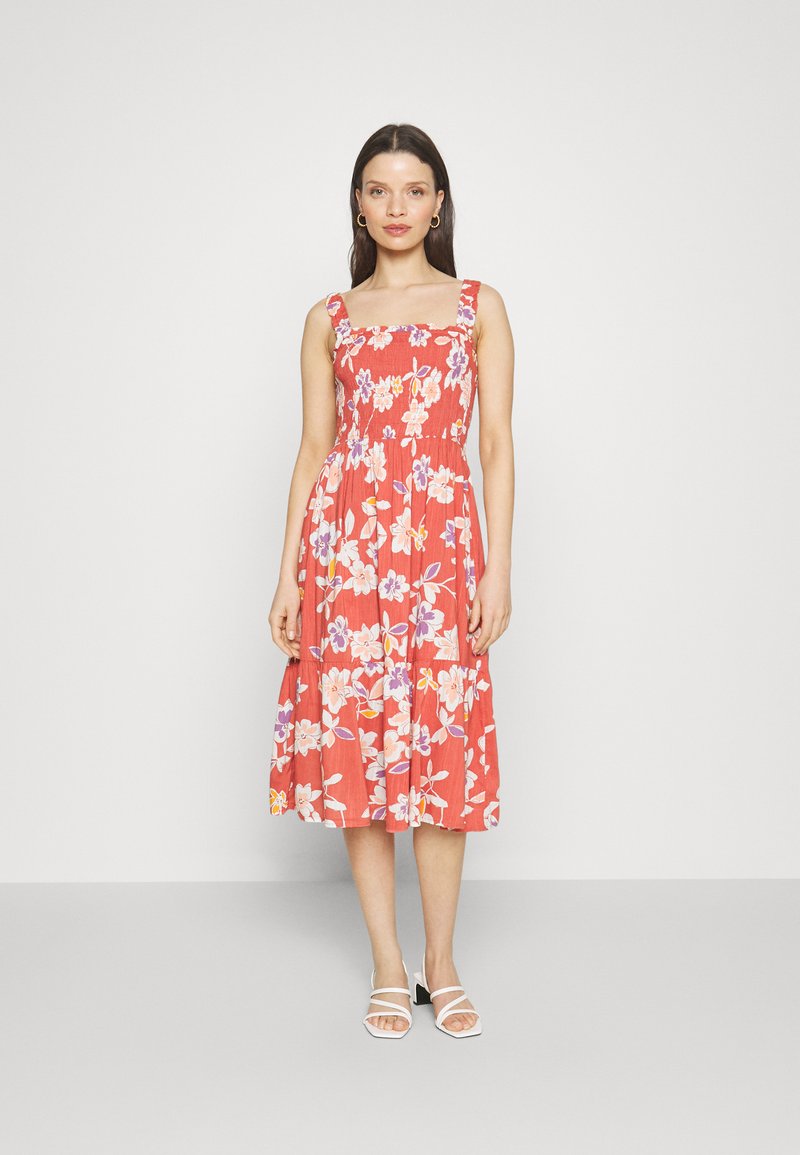 GAP Petite SMOCKED MIDI DRESS Day dress multicoloured Zalando.ie