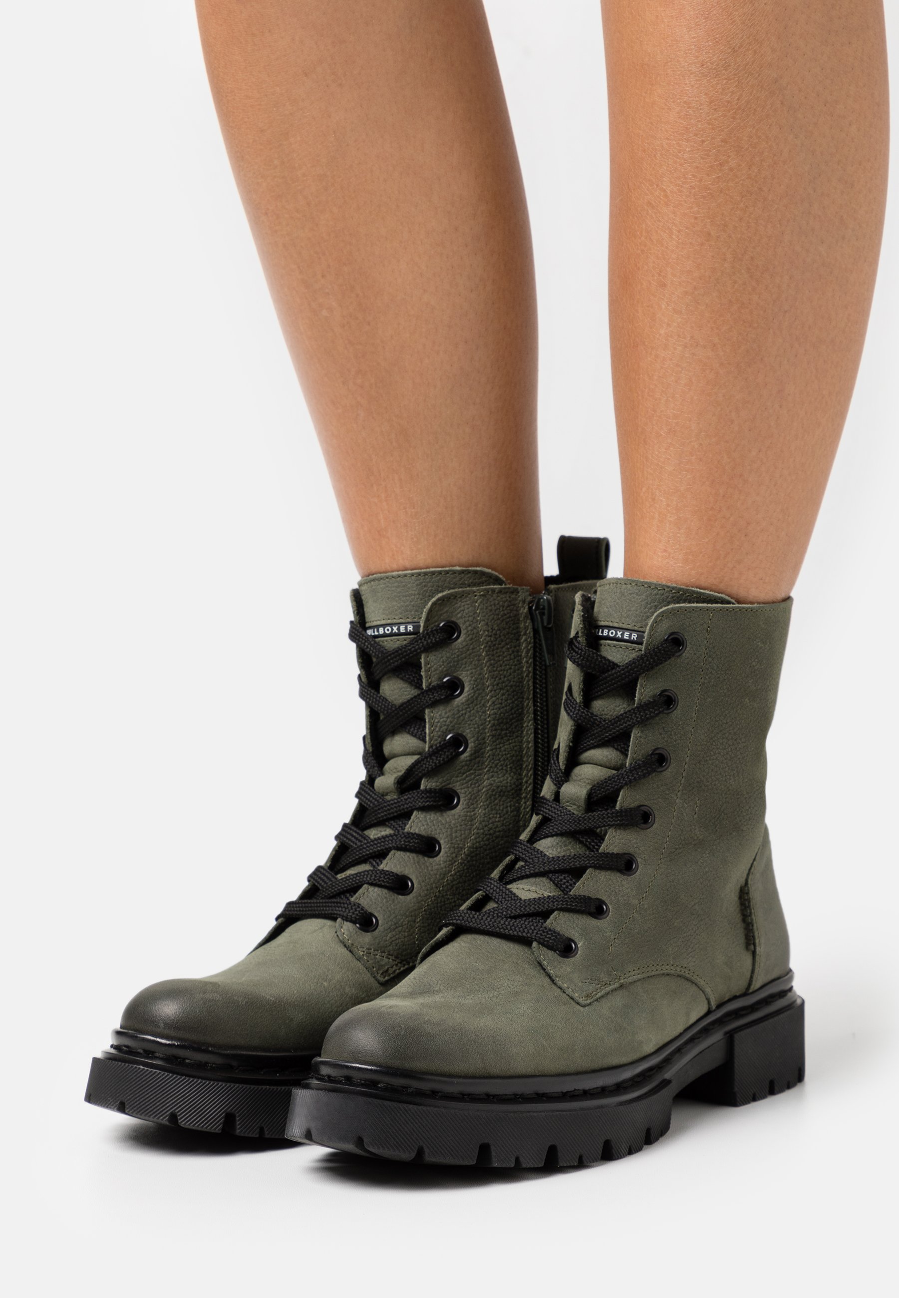 Bullboxer Lace-up ankle boots - bottle/green - Zalando.co.uk
