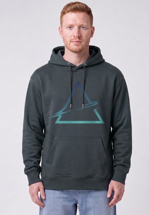 watapparel, TRIANGLE UNISEX - Kapuzenpullover - india ink grey