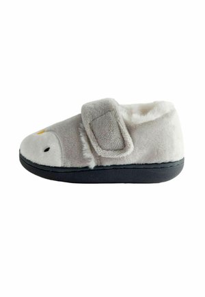 JoJo Maman Bébé, SLIPPER SHOE - Hjemmesko - grey penguin
