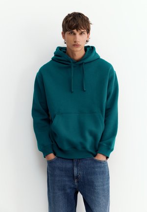 PULL&BEAR, BASIC - HOODIE - Sweat à capuche - dark green