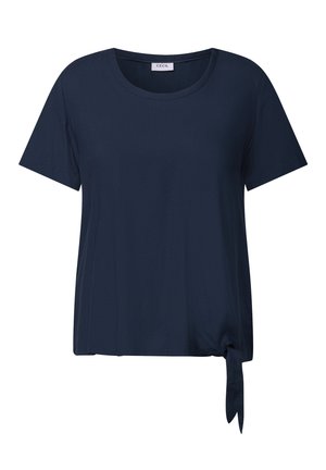 Cecil MIT KNOTENDETAIL - Print T-shirt - blau