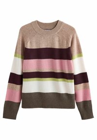 REGULAR FIT - Maglione - neutral and pink stripe