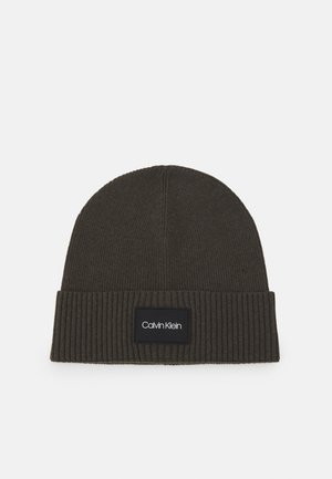 PATCH BEANIE UNISEX - Čepice - dark olive