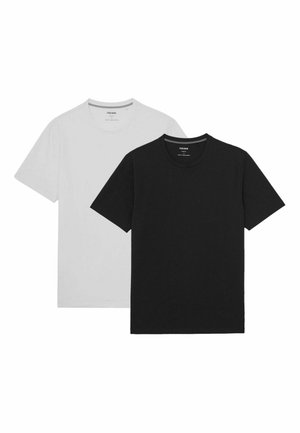 REGULAR FIT - FLEX STRETCH- 2 PACK - Nattøj trøjer - black/white