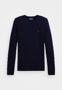 Cable Wool-Cashmere Crewneck Jumper - Maglione - hunter navy