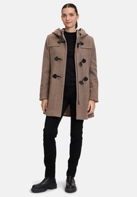 Gil Bret MIT KAPUZE - Halflange jas - walnut melange