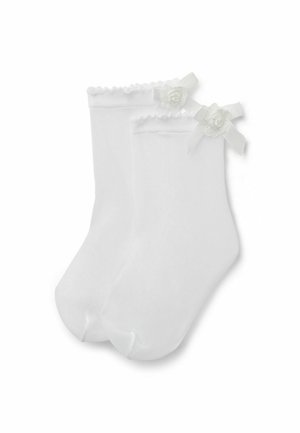 Socken - weiß white with bow and lace