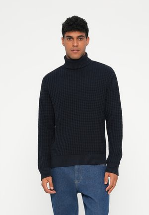 SLHTOM STRUCTURE ROLL NECK - Striktrøje - sky captain