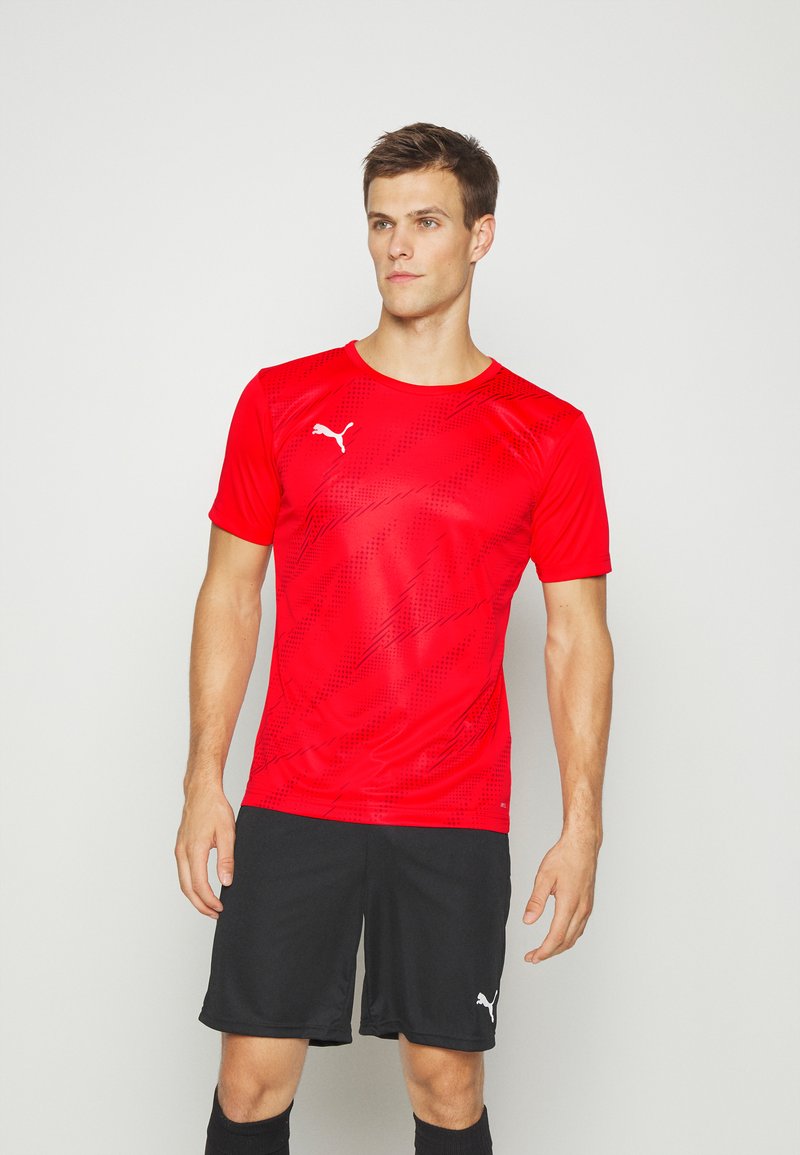 Puma INDIVIDUAL RISE GRAPHIC Sports Tshirt red/black/red Zalando.co.uk