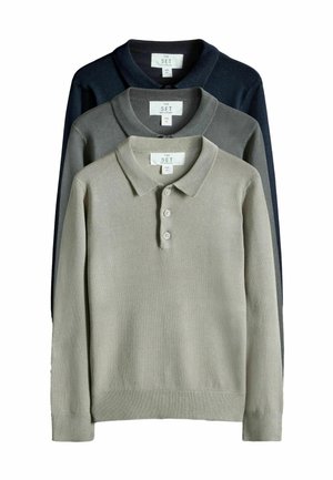 REGULAR FIT - 3 PACK LONG SLEEVE  - Maglione - navy grey