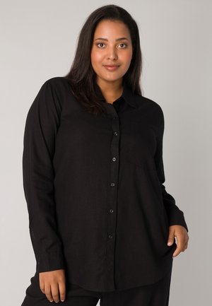 BASE LEVEL CURVY YAELLA - Overhemdblouse - black