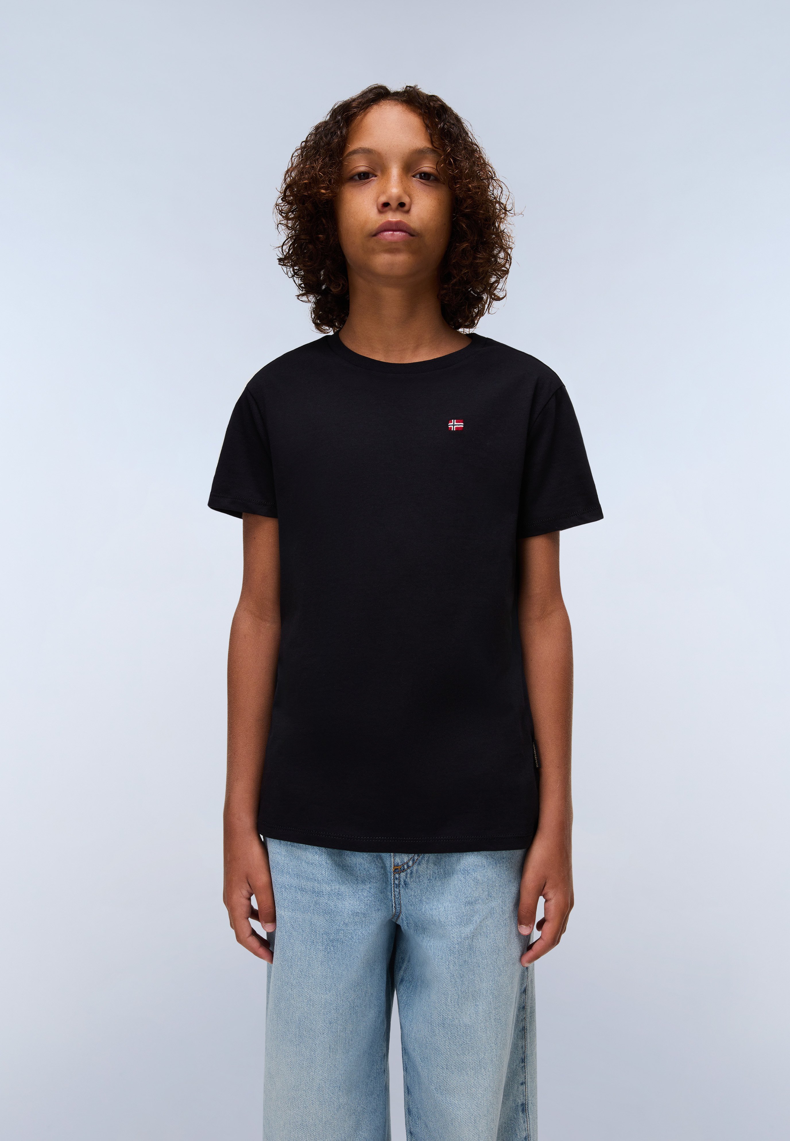 T-Shirt NAPAPIJRI K Saly Per Bambini E Ragazzi | Girocollo In Jersey Leggero | Stampa Grafica Colorata