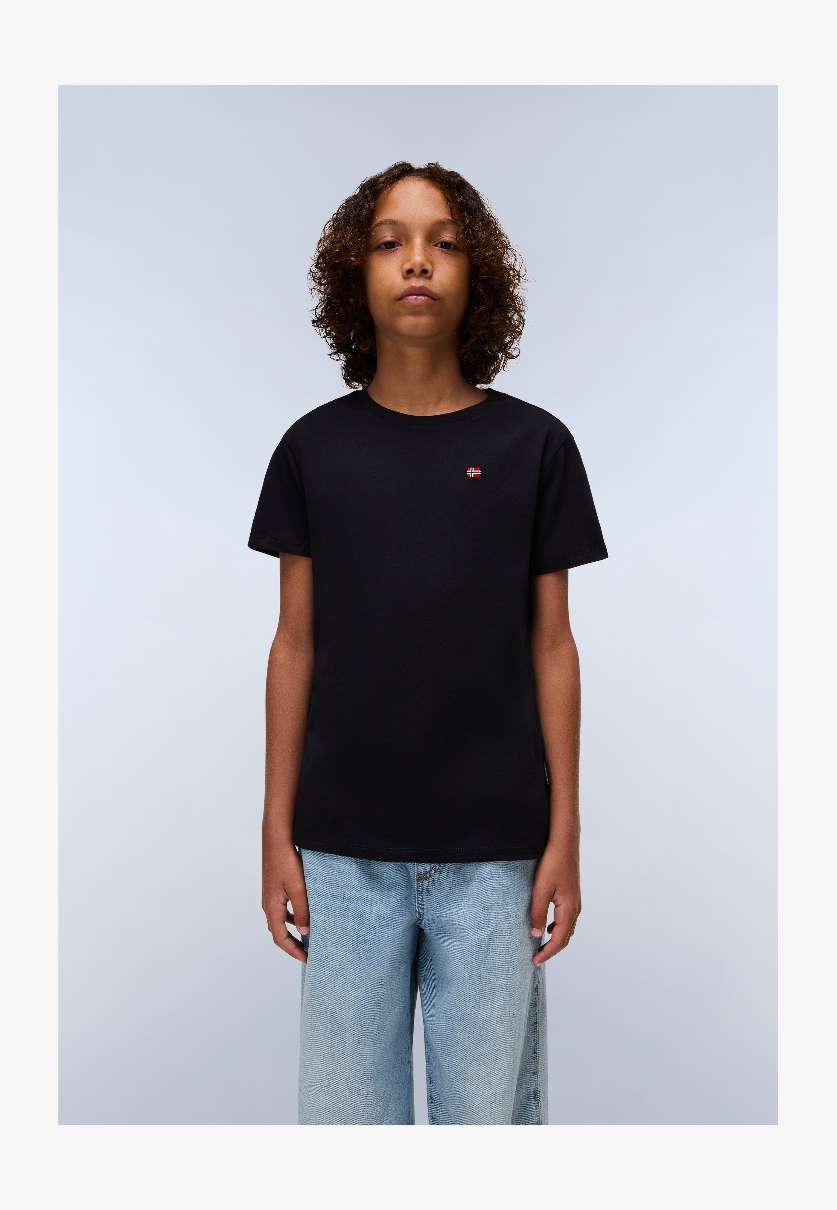 T-Shirt NAPAPIJRI K Saly Per Bambini E Ragazzi | Girocollo In Jersey Leggero | Stampa Grafica Colorata
