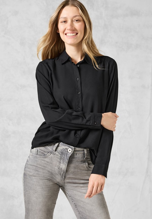 UNI - Hemdbluse - schwarz