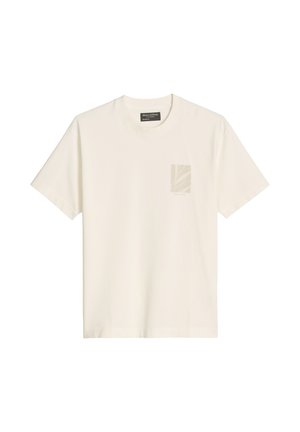 Marc O'Polo, T-SHIRT, SHORT SLEEVE, RELAXED FIT, GARMENT DYED, SEASONAL ARTWORK - T-shirt imprimé - silky white