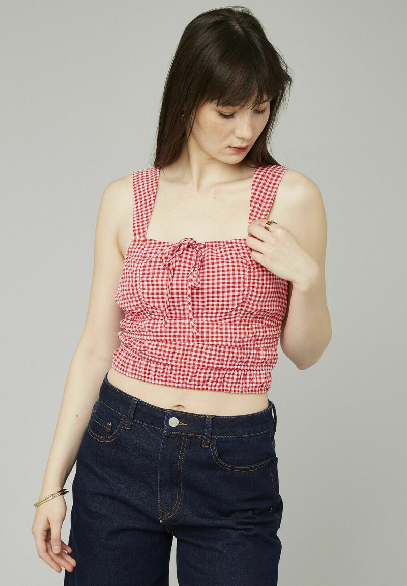 BZB VICHY - Blouse - rose