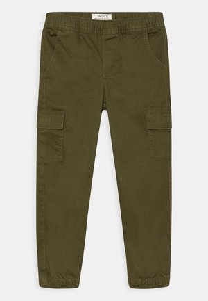 TROUSERS CARGO - Cargo trousers - dark khaki green