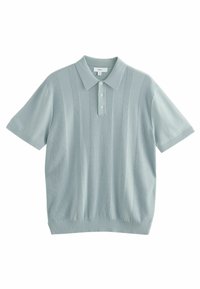Next - REGULAR FIT SHORT SLEEVE - Polo shirt - light blue Thumbnail Image 1
