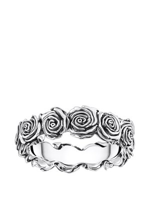 MIDNIGHT ROSE - Ring - silberfarben