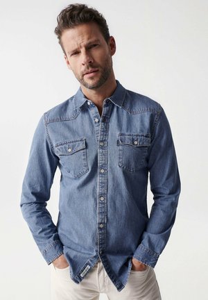 DENMARK SLIM - Shirt - blue