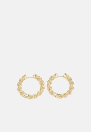 ANNIKA RECYCLED ROBE CHAIN HOOP EARRINGS - Earrings - gold-coloured