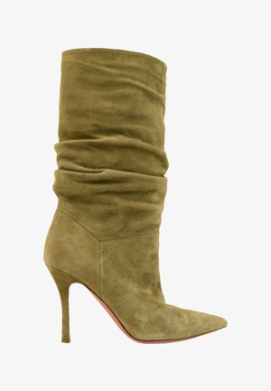 AMINA MUADDI, BOOTS GREEN - Bottes à talons hauts - green