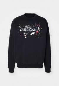 CREW NECK UNISEX - Bluză de molton - black