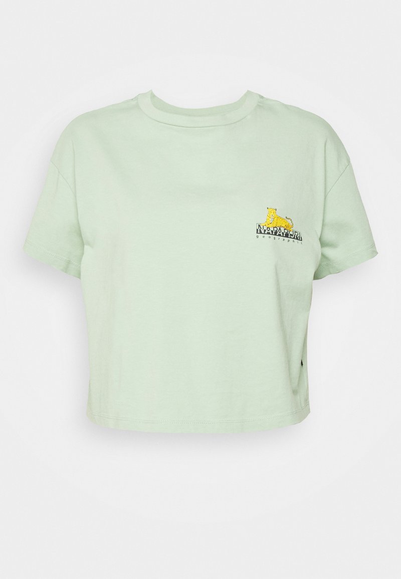 Napapijri T-shirt print mintgroen Napapijri T-shirt print mintgroen