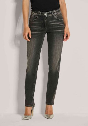 Slim fit jeans - black denim