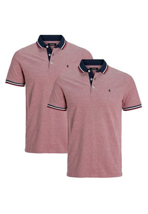 2ER PACK PAULOS SLIM FIT - Poloshirt - rio red