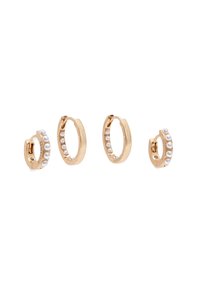 PEARL HUGGIE SET - Earrings - natural
