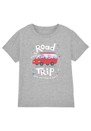PEPPA PIG ROAD TRIP NEW CAR - Print T-shirt - mottled light grey