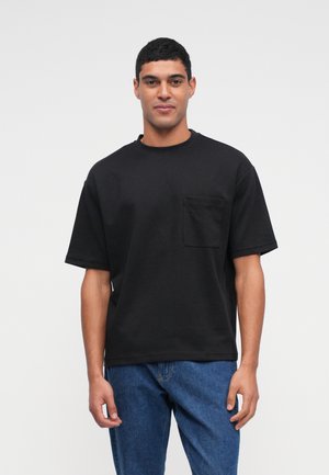 SLHLOOSEOSCAR POCKET TEE  - T-shirt basique - black