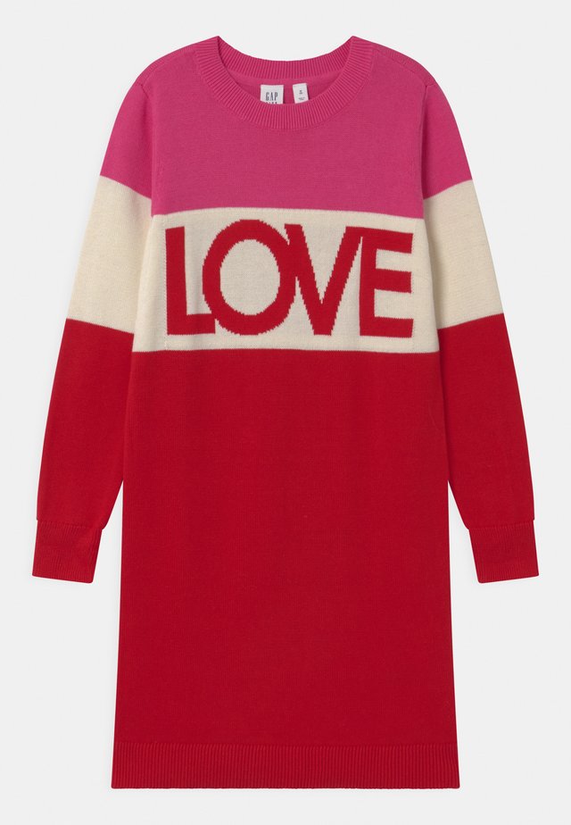 GIRL LOVE  - Robe pull - multi-coloured