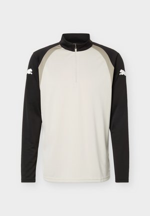 Puma, INDIVIDUALFINAL 1/4 ZIP - Langarmshirt - desert dust/white