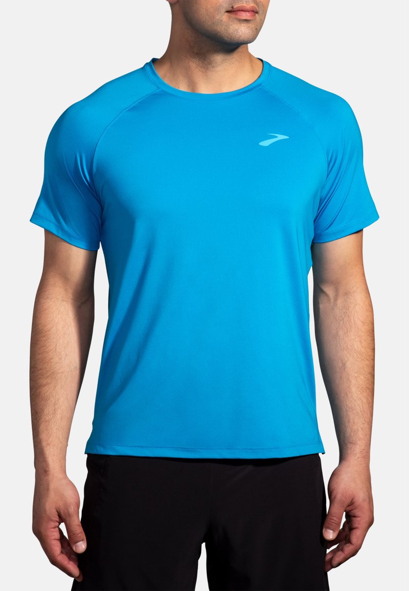 Brooks ATMOSPHERE SHORT SLEEVE 2.0 - Sportiniai marškinėliai trumpomis rankovėmis - cerulean