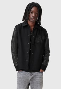AllSaints WARRENTON - Bőrdzseki - black