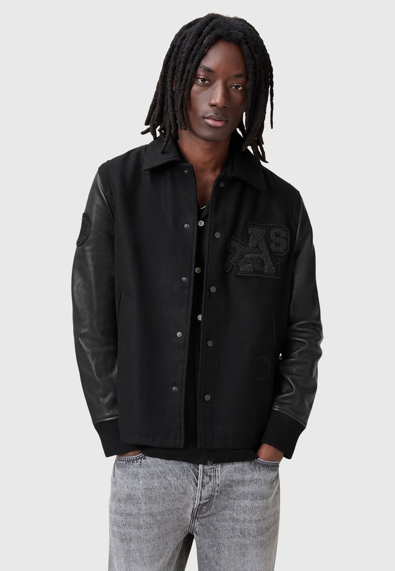 AllSaints WARRENTON - Leren jas - black