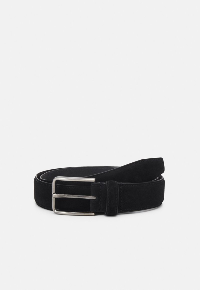 Pier One - LEATHER  UNISEX - Gürtel - black/silver, Vergrößern