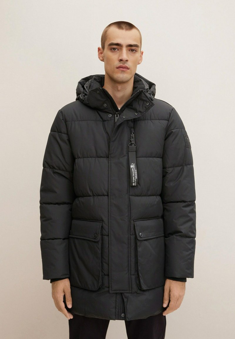 TOM TAILOR MIT KAPUZE - Winter coat - black - Zalando
