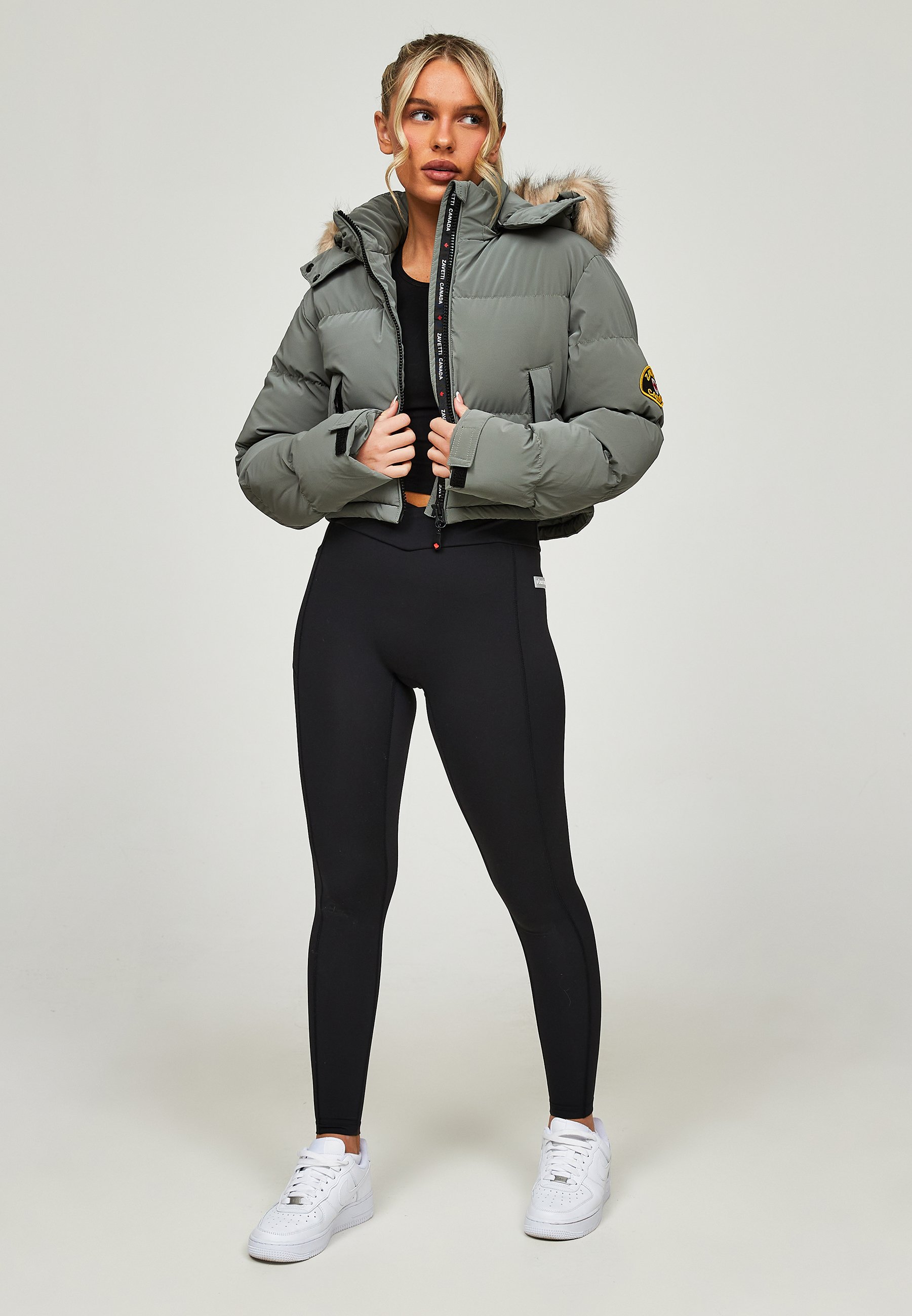 Alessandro Zavetti BELLUCCI CROP PUFFER JACKET - Winter jacket