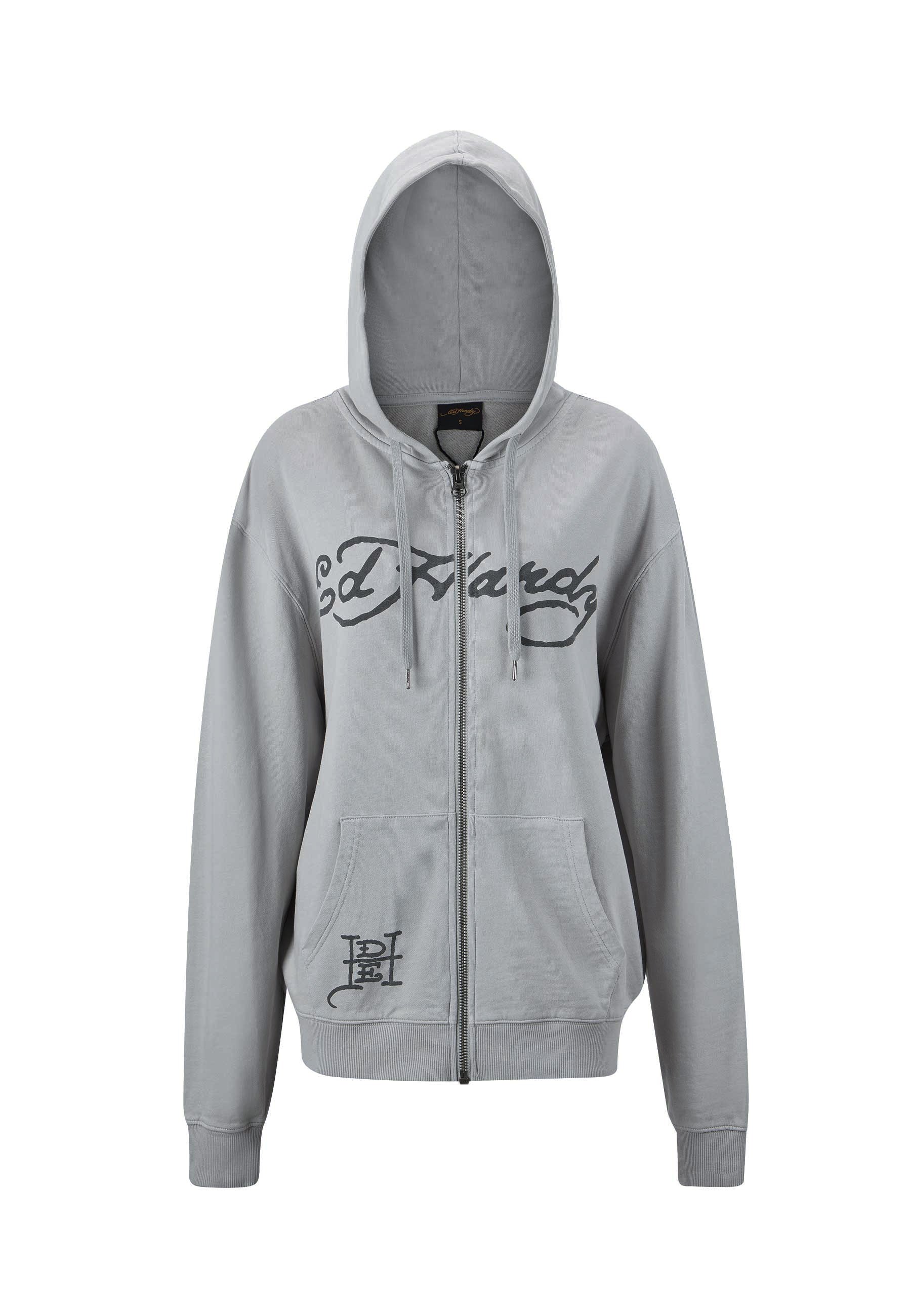 Ed Hardy LOVE KILLS SLOWLY - Zip-up sweatshirt - grey - Zalando